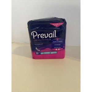 Prevail Daily Ultra Thin Pads Incontinence for Bladder Leaks 30ct New in Package